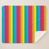 シンプリーレインボーパターン シェルパブランケット (正面(横))