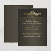 シンプリー ゴールド 招待状 (正面/裏面)