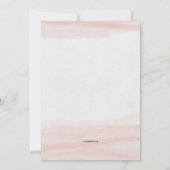 シンプリー ピンクの招待状 招待状 (裏面)