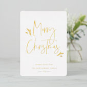 シンプリー フェスティブ スクリプト 箔シーズンカード (立ち正面)