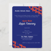 シンプリー ブルー オレンジ パターン, アキカ 赤ちゃんの歓迎会 招待状 (正面)