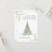 シンプルあいさつおもしろいクリスマスホリデーカスタムカード カード (正面/裏面インサイチュ)