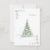 シンプルあいさつおもしろいクリスマスホリデーカスタムカード カード (裏面)