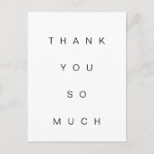 シンプルありがとうご平葉書 ポストカード (正面)