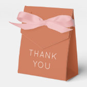 シンプルありがとう名前Date Terracotta結婚's フェイバーボックス (正面サイド)