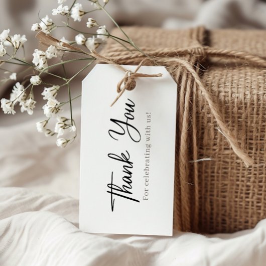 シンプルあり結婚 ギフトタグ