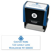 シンプルいかり住所 シール セルフインキングスタンプ (インサイチュ)