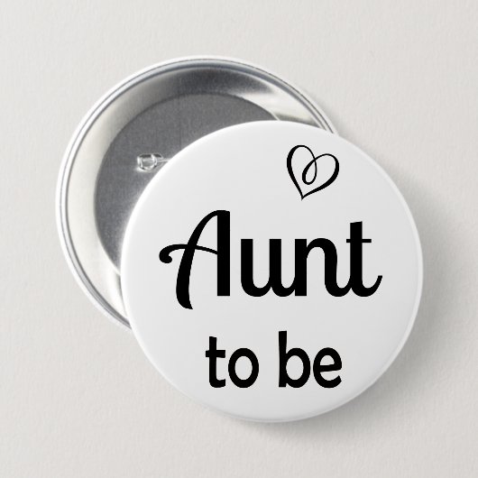 シンプルおばさんが赤ちゃんシャワーピン 缶バッジ (正面&裏面)