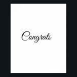 シンプルおめでとうございますミニマルあなたのテキスト名を追加 ポスター<br><div class="desc">デザイン</div>