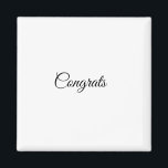 シンプルおめでとうございますミニマルあなたのテキスト名を追加 マグネット<br><div class="desc">デザイン</div>