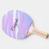 シンプルおめでとうございますミニマルあなたのテキスト名を追加 卓球ラケット (横)