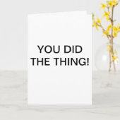 シンプルおめでとうカード カード (黄色い花)