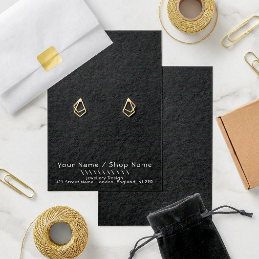 シンプルおもしろいイヤリング表示カード