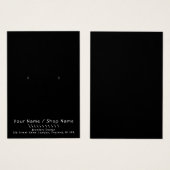 シンプルおもしろいイヤリング表示カード (正面&裏面)