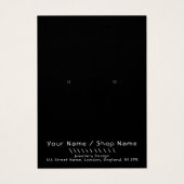 シンプルおもしろいイヤリング表示カード (正面)