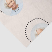 シンプルおもしろいシック編集可能ラウンドフォト水玉模様 薄葉紙 (詳細)