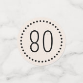 シンプルおもしろいシック編集可能水玉模様円 コンフェッティ (スモール正面)