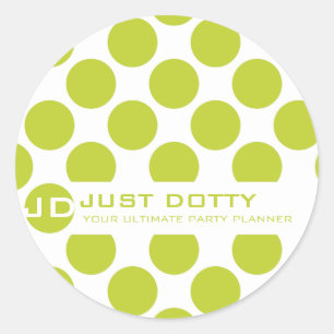 シンプルおもしろいステッはっきりしたカー：: ラウンドシール