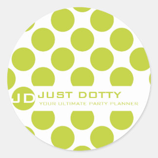 シンプルおもしろいステッはっきりしたカー：: ラウンドシール