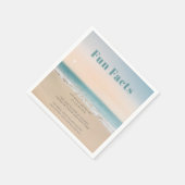 シンプルおもしろいファクトビーチ結婚式 スタンダードカクテルナプキン (角)