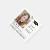 シンプルおもしろいファクト写真スクリプト卒業ナプキンス スタンダードカクテルナプキン (角)