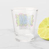 シンプルおもしろいモダントレンディー漫画BAM!応援 ショットグラス (裏面)