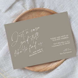 シンプルおもしろいモダンループ 案内状