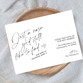 シンプルおもしろいモダン白黒ムービング 案内状