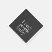 シンプルおもしろい今日は人が引用文 スタンダードカクテルナプキン (角)