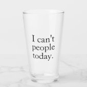 シンプルおもしろい今日は人が引用文 タンブラーグラス (裏面)