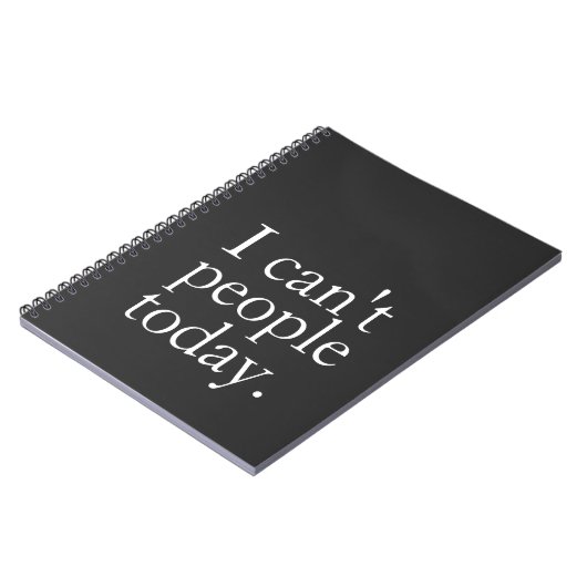 シンプルおもしろい今日は人が引用文 ノートブック (左側)