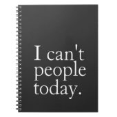 シンプルおもしろい今日は人が引用文 ノートブック (正面)