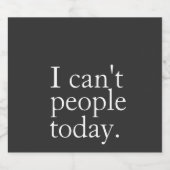 シンプルおもしろい今日は人が引用文 ビールラベル (シングルラベル)