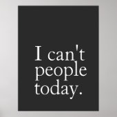 シンプルおもしろい今日は人が引用文 ポスター (正面)