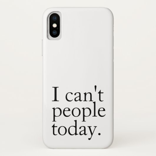 シンプルおもしろい今日は人が引用文 Case-Mate iPhoneケース (裏面)