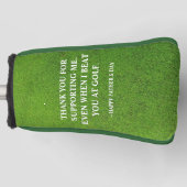 シンプルおもしろい父の日パターのゴルフヘッドカバー ゴルフヘッドカバー (正面)