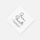 シンプルおもしろい結婚ファクトペーパーナプキン スタンダードカクテルナプキン (角)