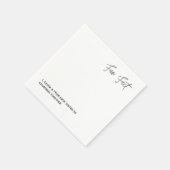 シンプルおもしろい結婚ファクトペーパーナプキン スタンダードカクテルナプキン (角)