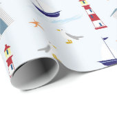 シンプルおもしろい航海の ラッピングペーパー (ロールコーナー)
