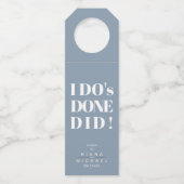 シンプルおもしろいDid Did Did Blue ID819 ボトルネックタグ (正面)