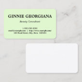 シンプルおよびモダン美しいコンサルタントの名刺 名刺 (正面/裏面)