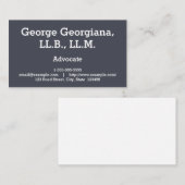 シンプルおよび専門の支持者の名刺 名刺 (正面/裏面)