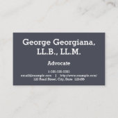 シンプルおよび専門の支持者の名刺 名刺 (正面)