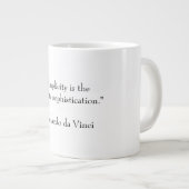 シンプルおよび洗練 ジャンボコーヒーマグカップ (正面右)