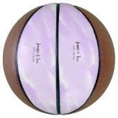 シンプルおミニマル名前を追加するカスタム結婚式unity バスケットボール (縦)