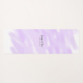 シンプルおミニマル名前を追加するカスタム結婚式unity ヨガマット (裏面(横))