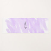 シンプルおミニマル名前を追加するカスタム結婚式unity ヨガマット (正面(横))