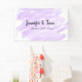 シンプルおミニマル名前を追加するカスタム結婚式unity 横断幕 (インサイチュ)