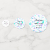 シンプルおミニマル感謝していさん名前ハートグリッター コンフェッティ (正面)