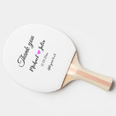 シンプルおミニマル感謝していさん名前ハートグリッター 卓球ラケット (横)
